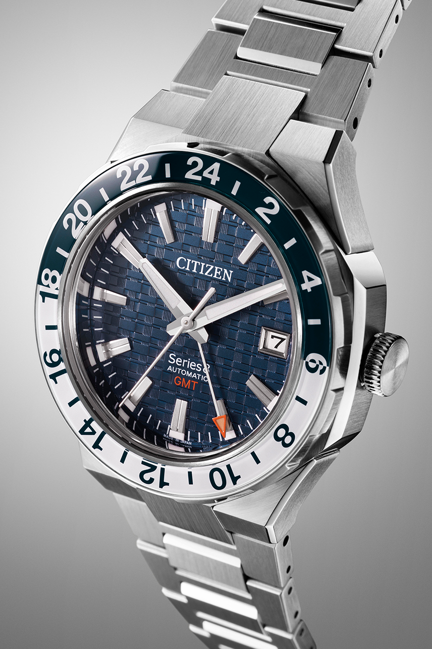 Citizen Series 8 Timepiece with GMT Functionality Blue dial Stainless Steel NB6034-58L