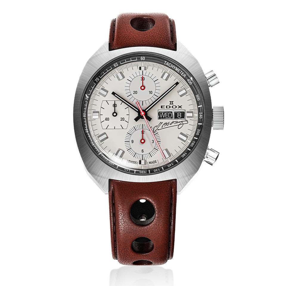 Edox Sportsman Chronograph Automatic Fangio Limited Edition Beige