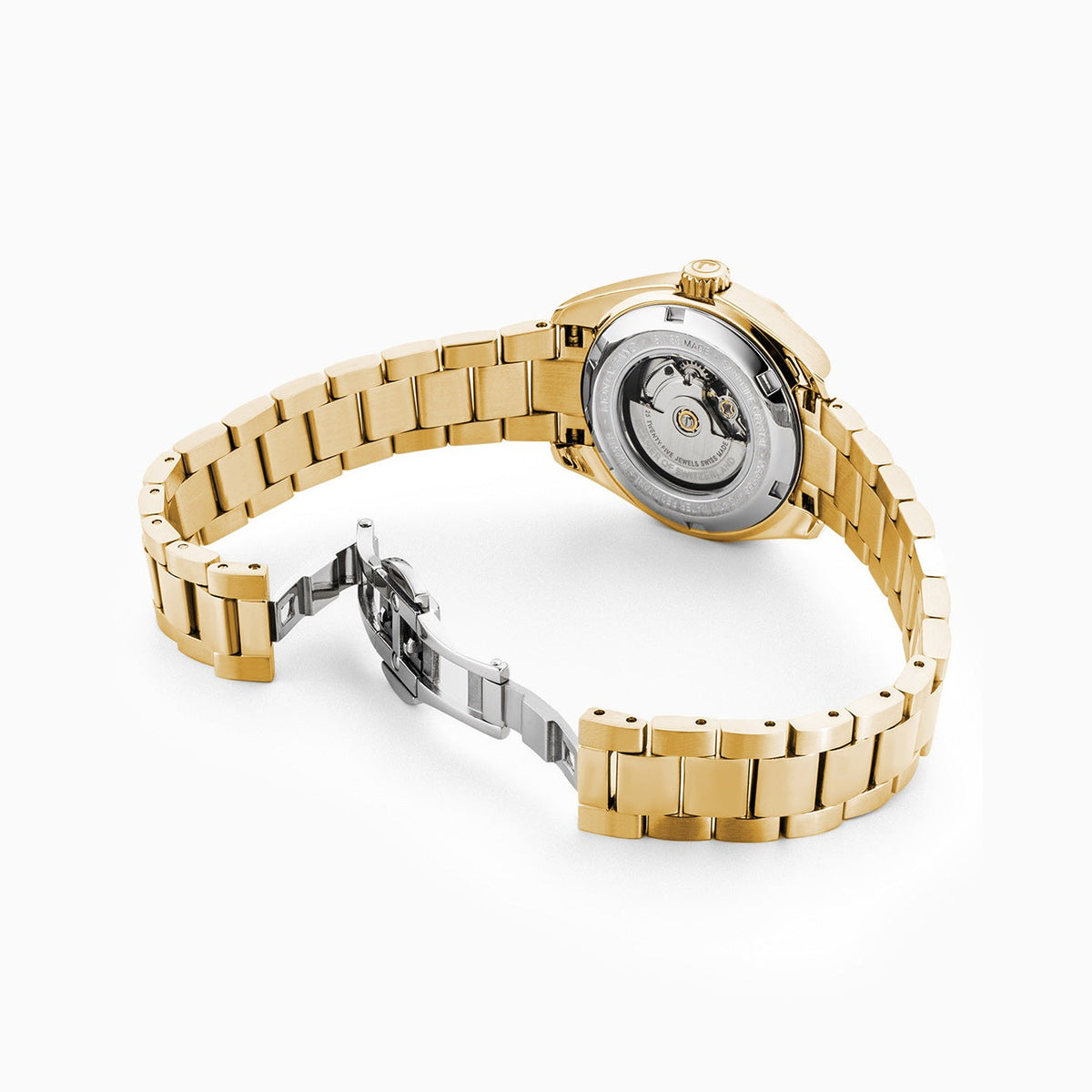 Roamer Montalbano Ladies 31mm Mother of Pearl Dial Gold Stainless Steel Strap Watch, alternate view