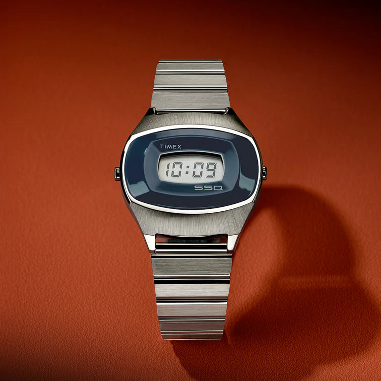 Q Timex® 1975 SSQ Digital Reissue Stainless Steel TW2Y06100