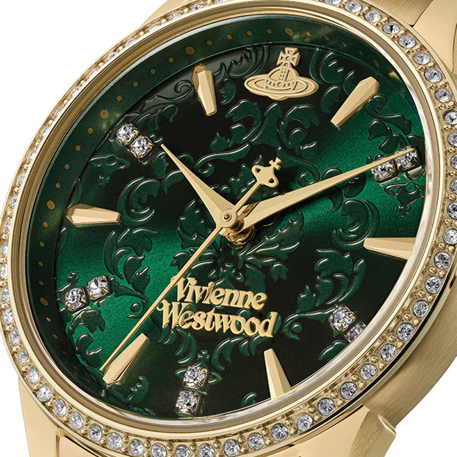 Vivienne Westwood Little Wallace Green Dial Stainless Steel Women's Watch VV327GRGD