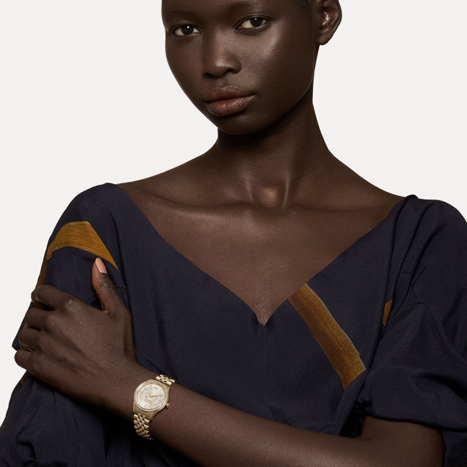 Vivienne Westwood Little Wallace Gold Dial Stainless Steel Women's Watch VV327LCPGD