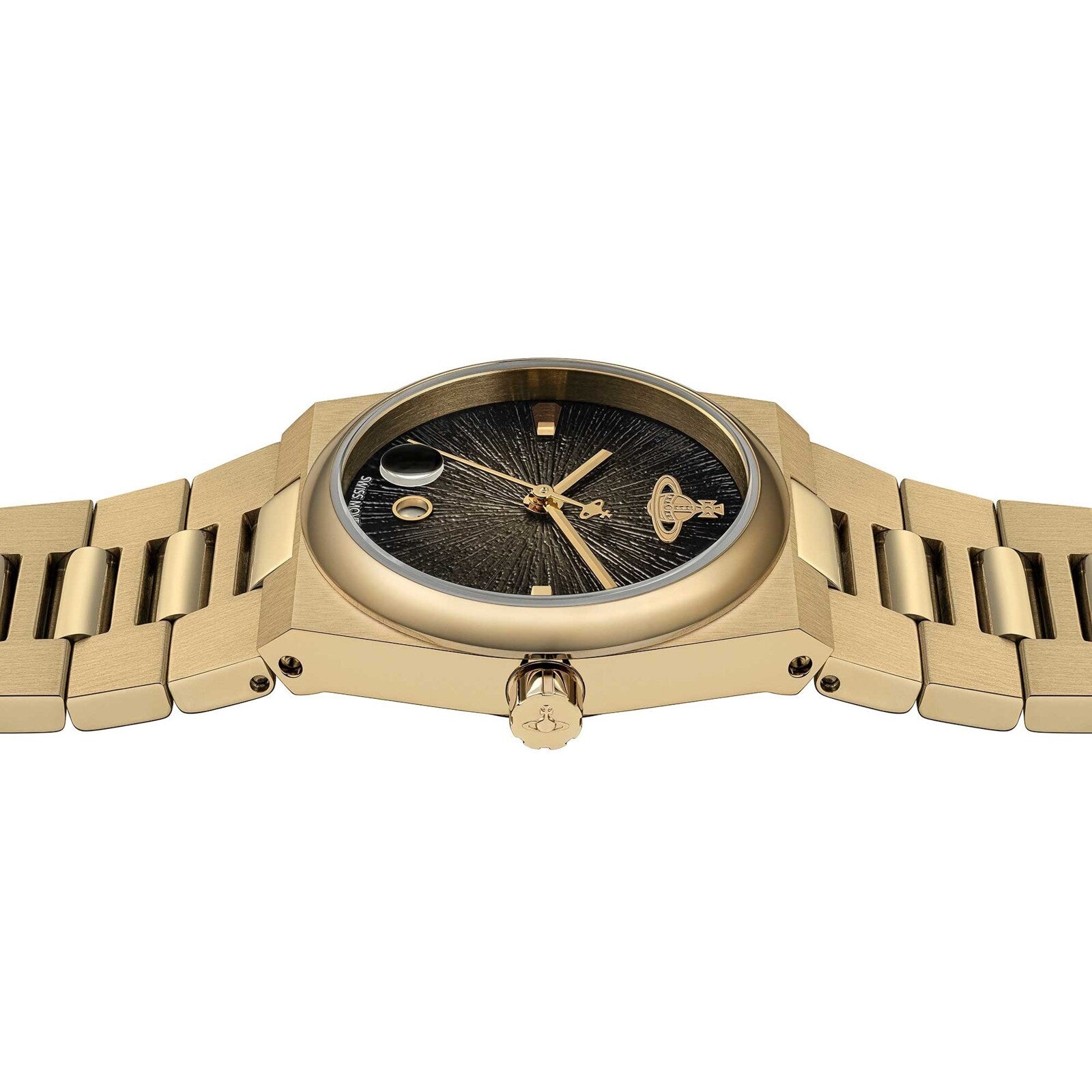 Vivienne Westwood The Hoxton Black Dial Stainless Steel Women's Watch VV332MTGD