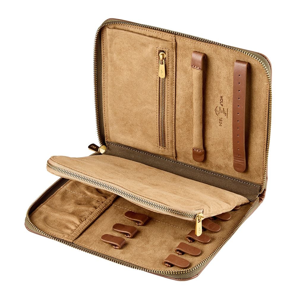 Ida Travel Zip Jewellery Portfolio Khaki 190043