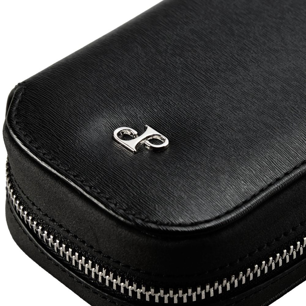 Wolf Philipp 2 Piece Watch Zip Case Black 190205