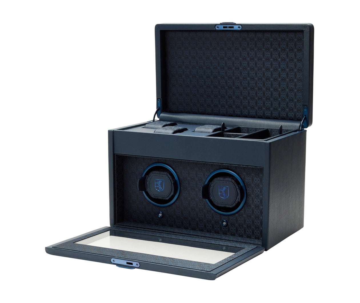 Wolf Earth Double Blue Watch Winder 190417