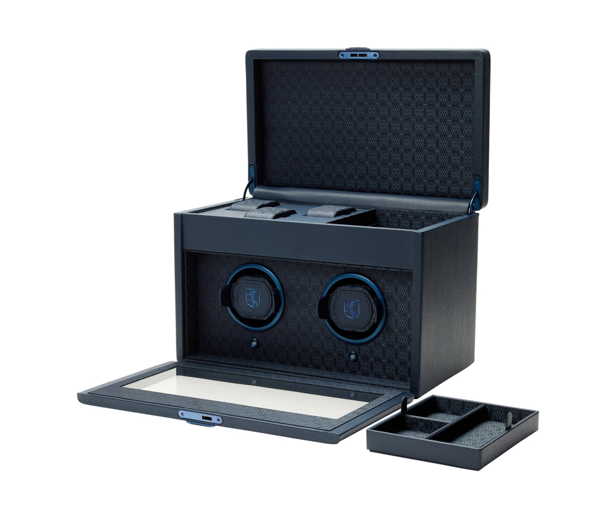 Wolf Earth Double Blue Watch Winder 190417