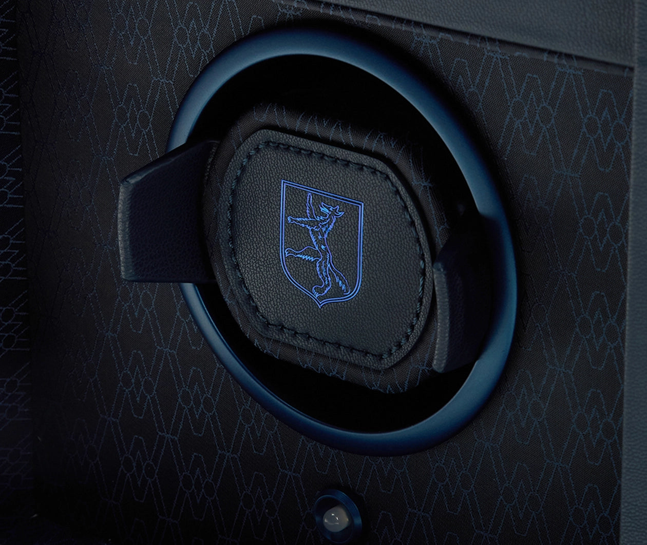 Wolf Earth Double Blue Watch Winder 190417
