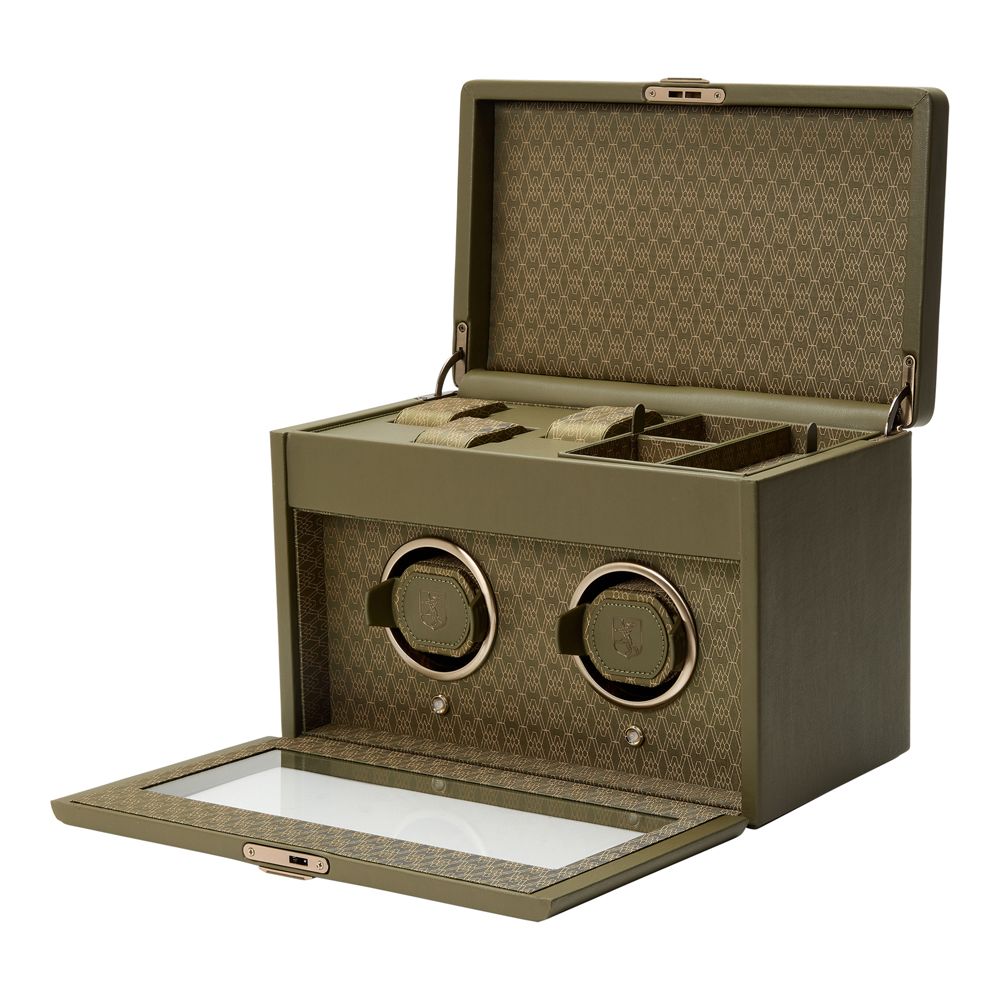 Wolf Earth Double Olive Watch Winder 190441