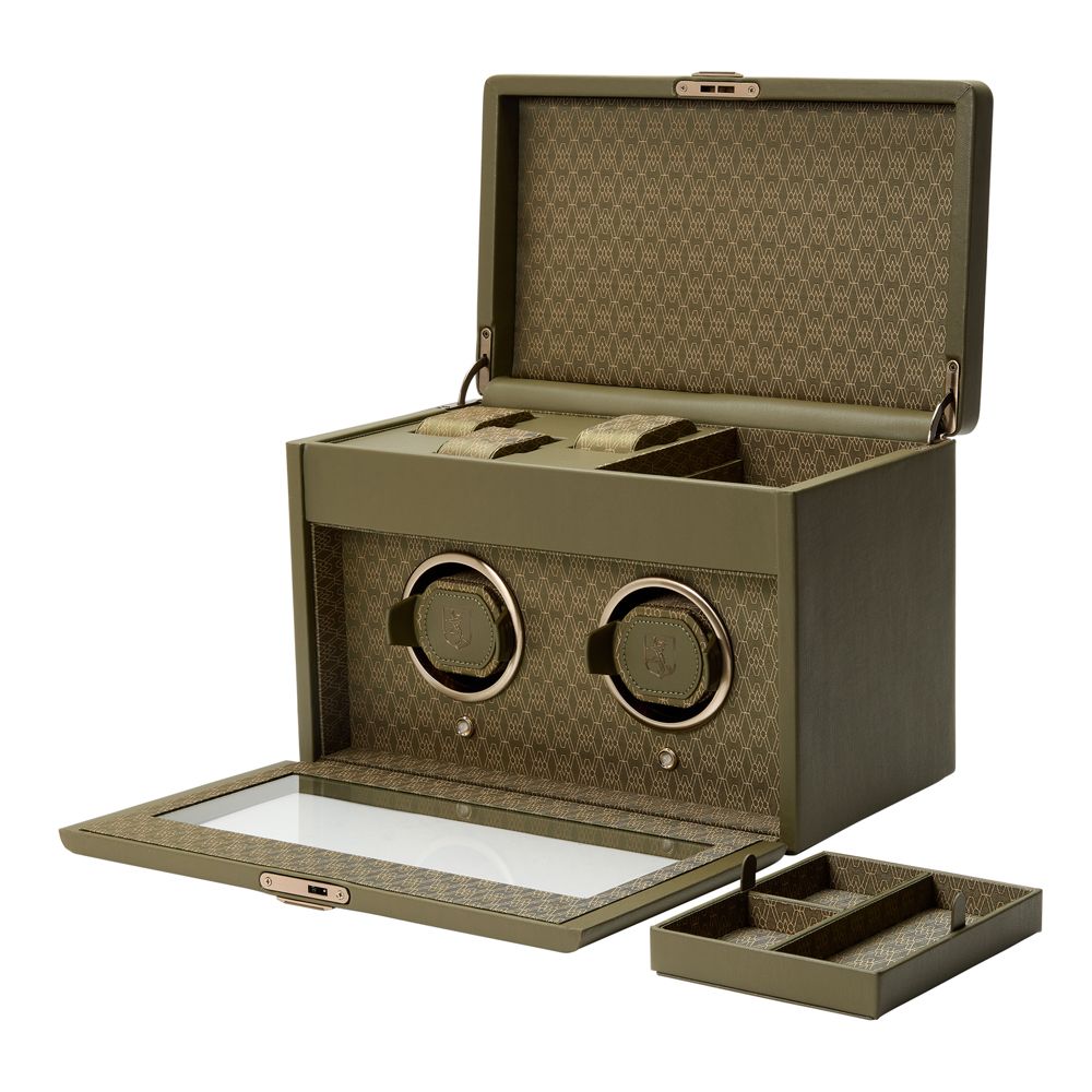 Wolf Earth Double Olive Watch Winder 190441