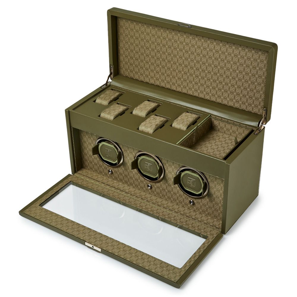 Wolf Earth Triple Watch Winder 190506