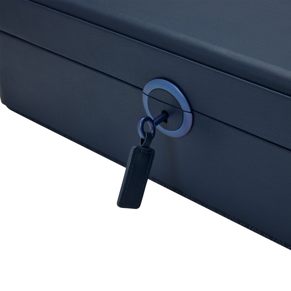 Wolf Earth 5 Piece Watch Box with Storage Midnight Blue 190917