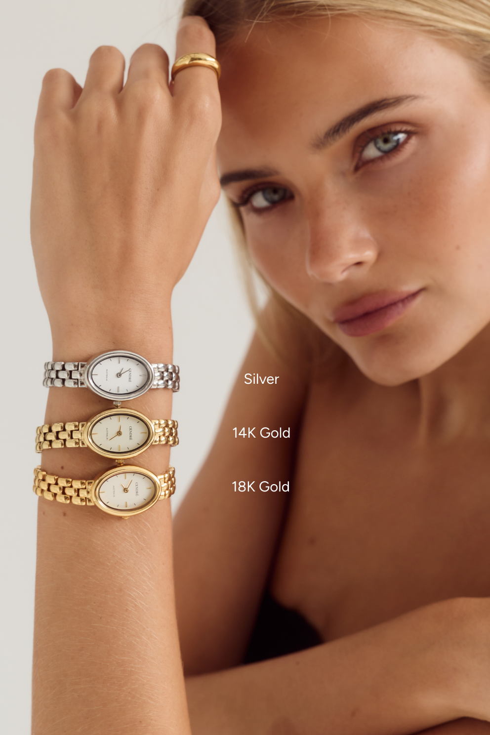 Cendré Phoebe Gold Dial 14K Gold Women's Watch — view 7