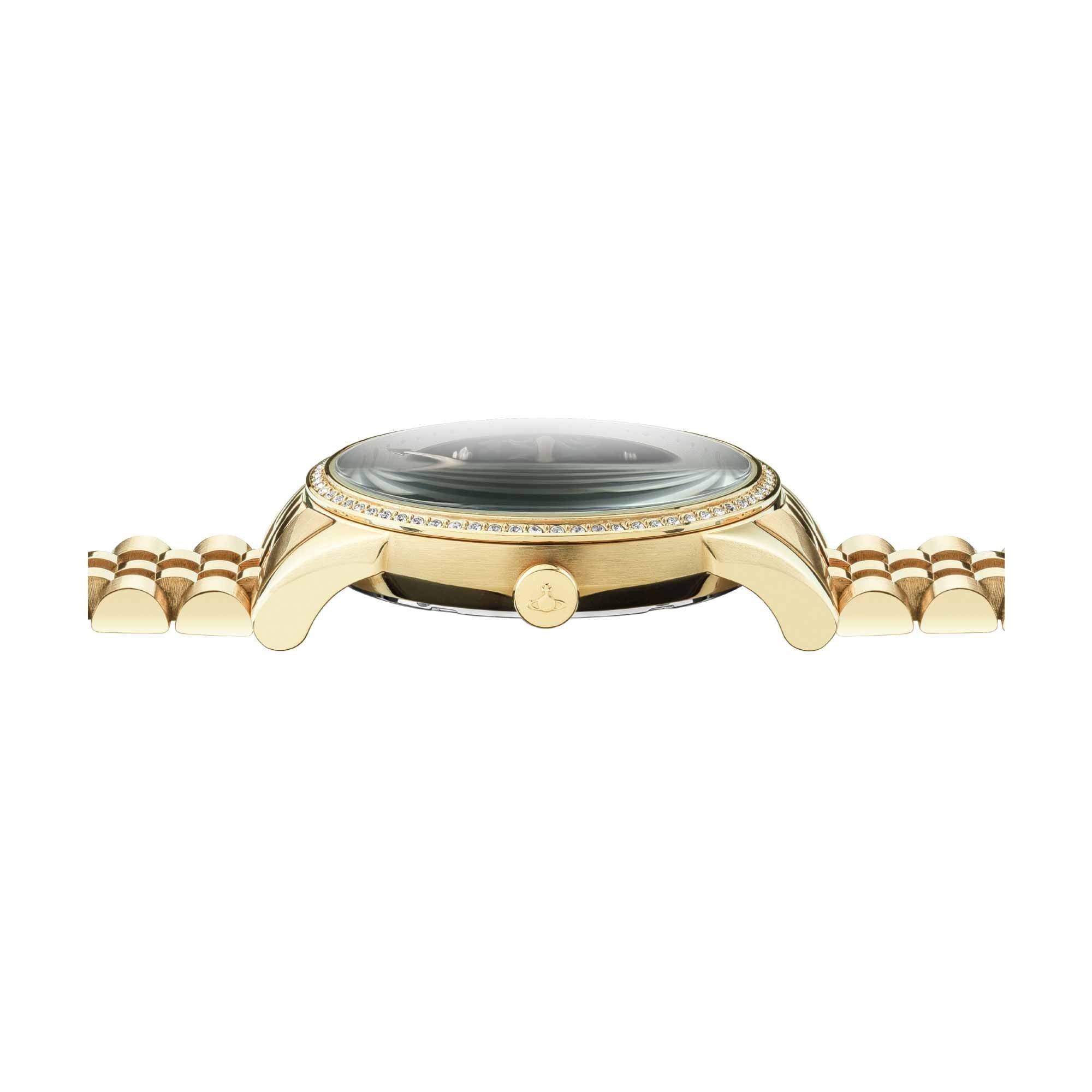 Vivienne Westwood Wallace Gold Dial Stainless Steel Women's Watch VV208GDGD