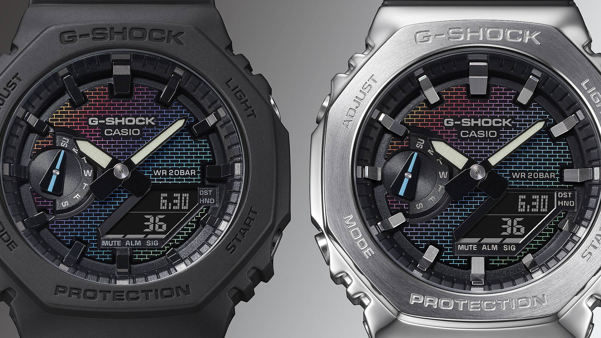 G-Shock Analog Digital Black Resin Band Watch GA2100RW-1A
