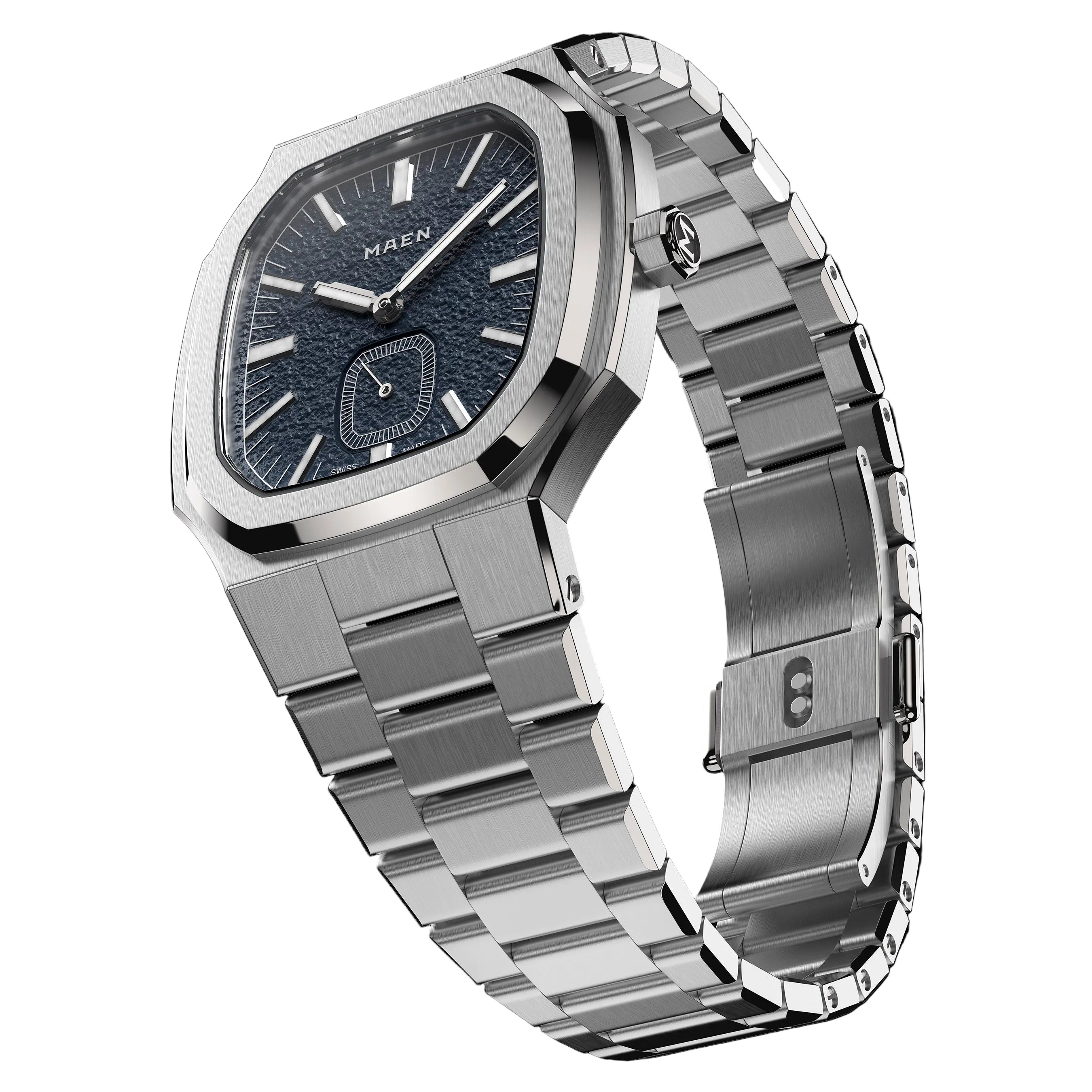 MAEN Manhattan 37 Ultra Thin Midnight Blue Manual Wind Movement Watch M2.2.1