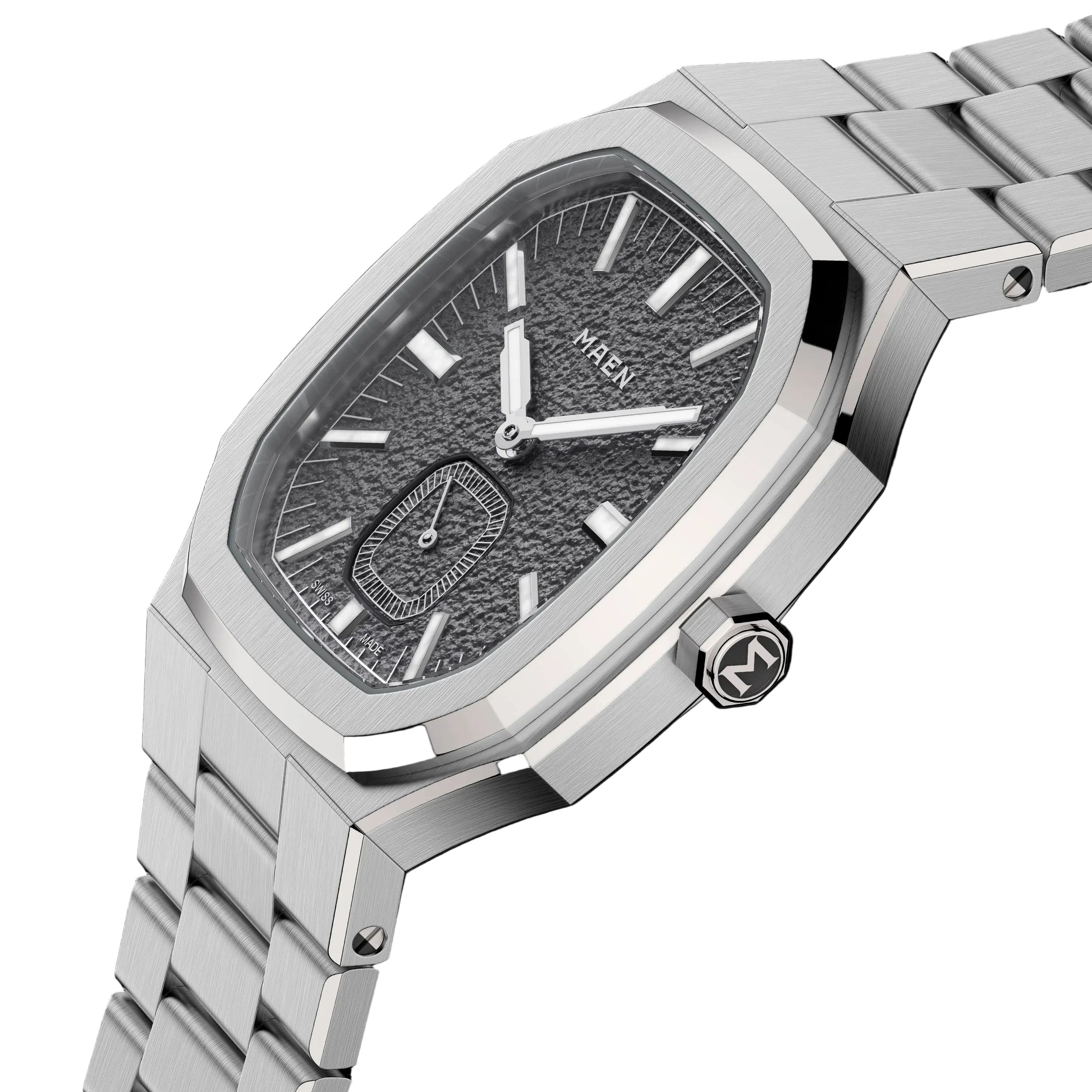 MAEN Manhattan 37 Ultra Thin Ghost Grey Manual Wind Movement Watch M2.2.4