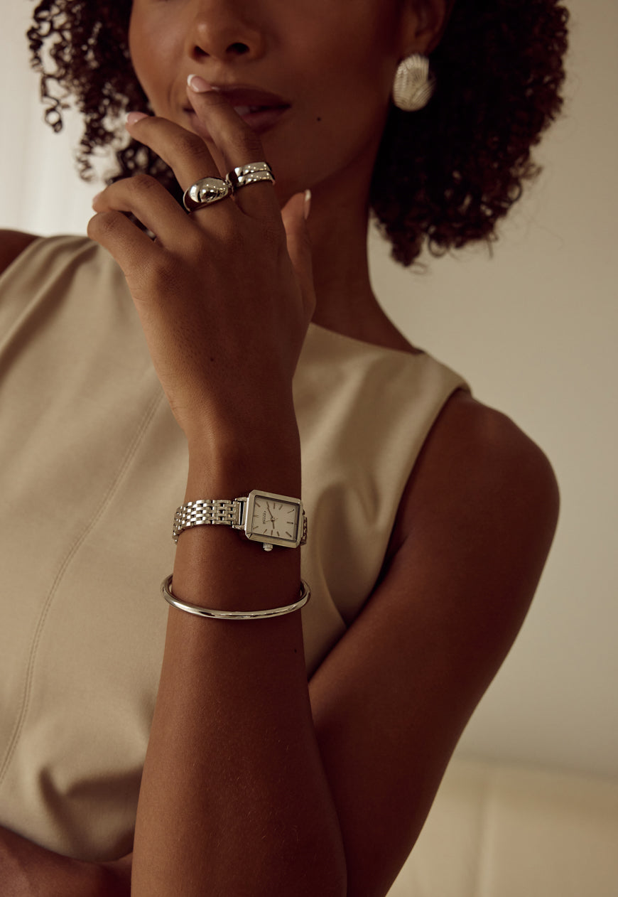 Cendré Mason Silver Dial Silver Women's Watch — view 3