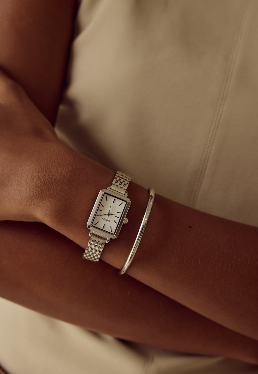 Cendré Mason Silver Dial Silver Women's Watch — view 2