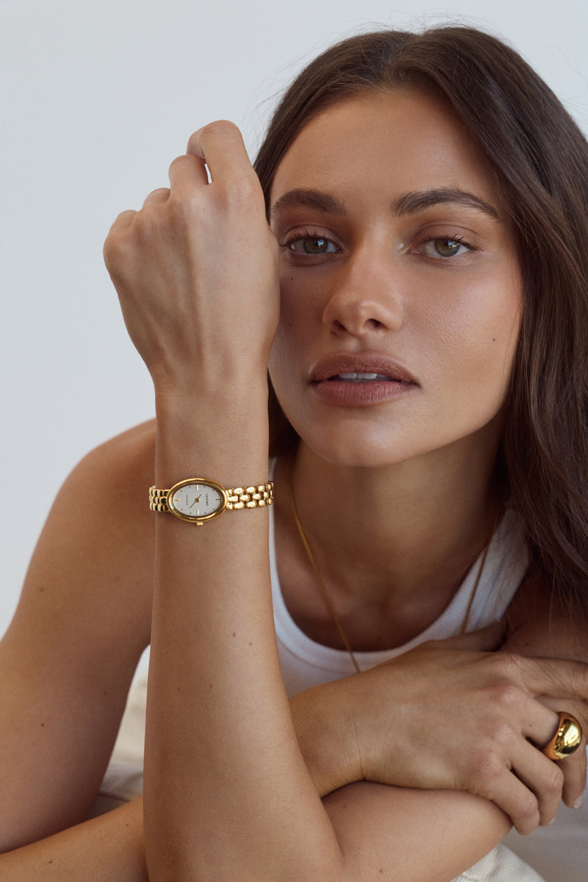 Cendré Phoebe Gold Dial 18K Gold Women's Watch — view 4