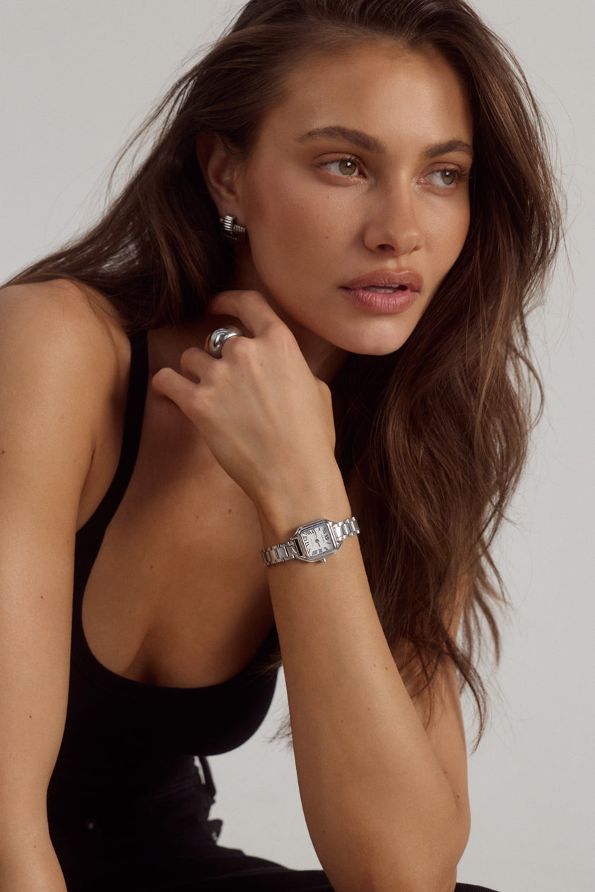 Cendré Hugo Silver Dial Silver Women's Watch — view 5