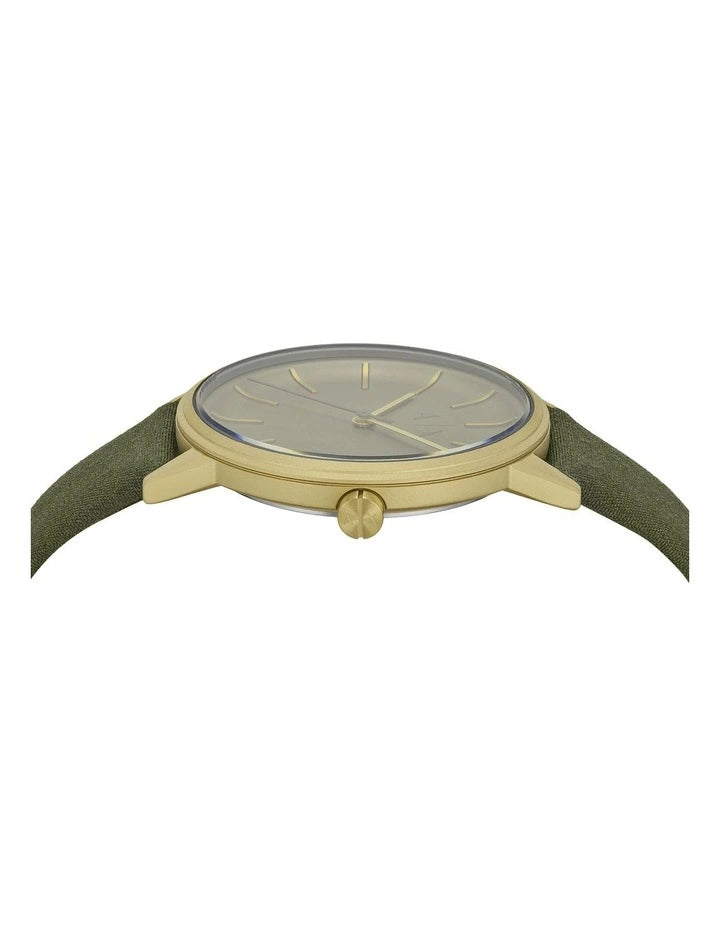 Armani Exchange Analogue Green Leather Strap Watch AX2765