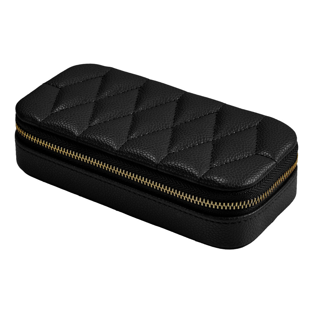 Wolf Lauren Medium Jewellery Box in black recycled vegan leather — view 5