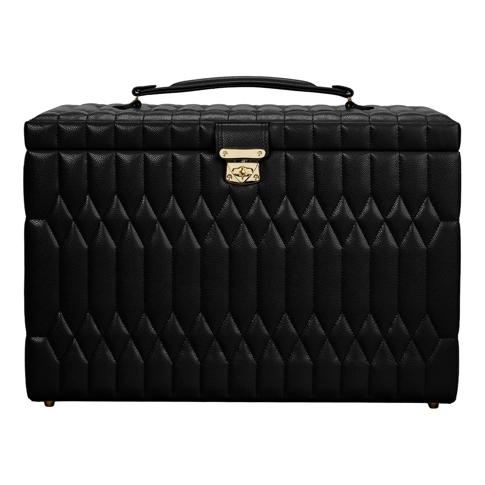 Wolf Lauren Extra Large Jewellery Box in black recycled vegan leather — view 2