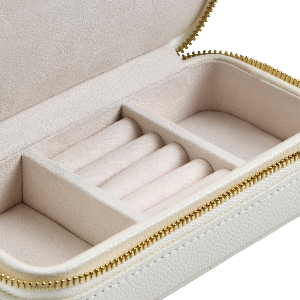 Wolf Lauren Extra Large Jewellery Box in ivory recycled vegan leather — view 7