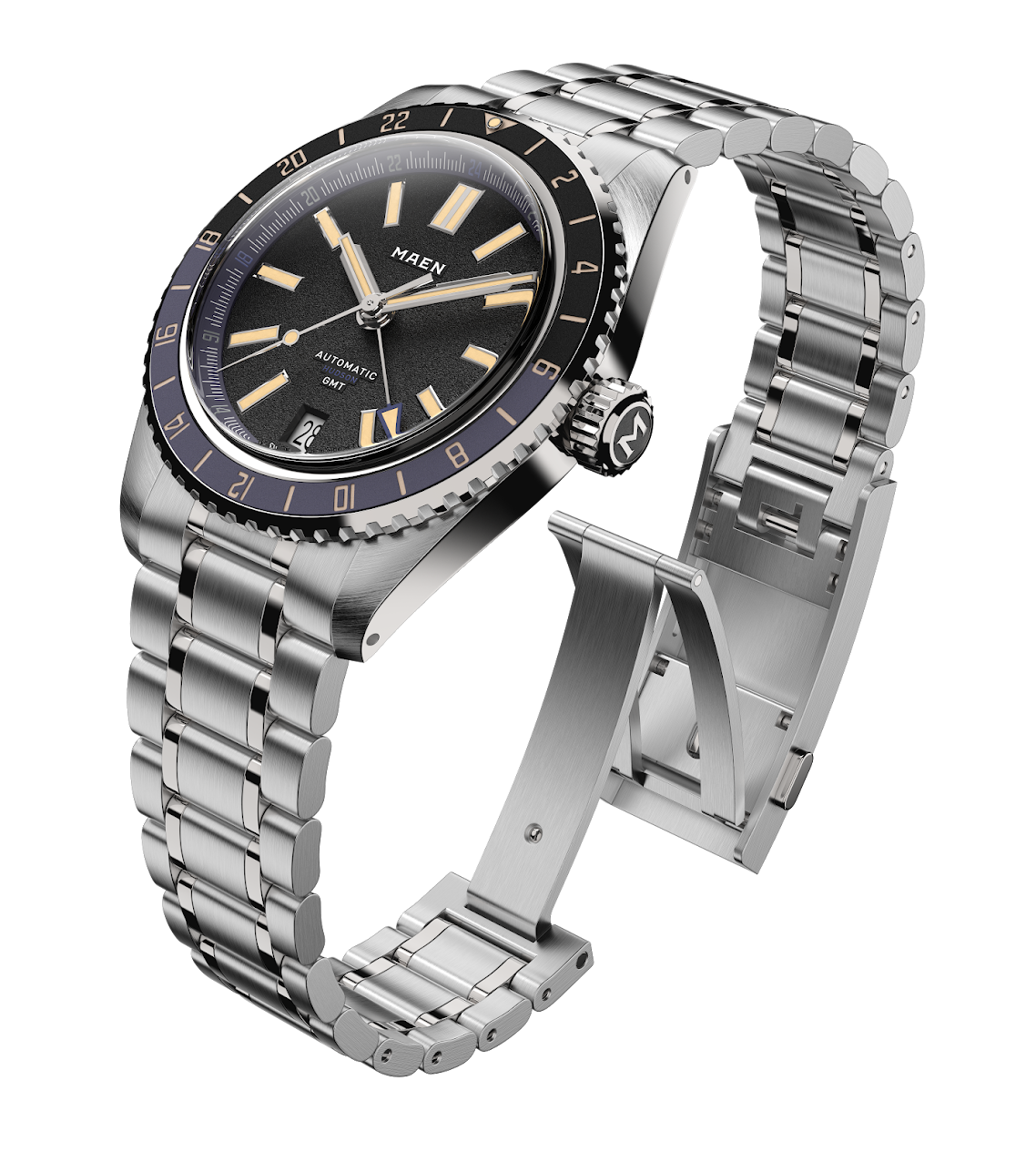 MAEN Hudson 38 GMT MKII Blue Dial Automatic Watch M1.3.5