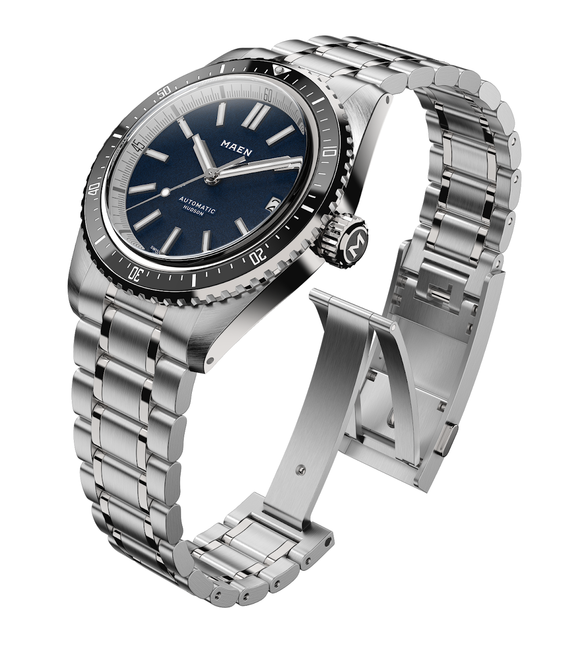 MAEN Hudson 38 MK5 Blue Dial Date Automatic Watch M1.1.6