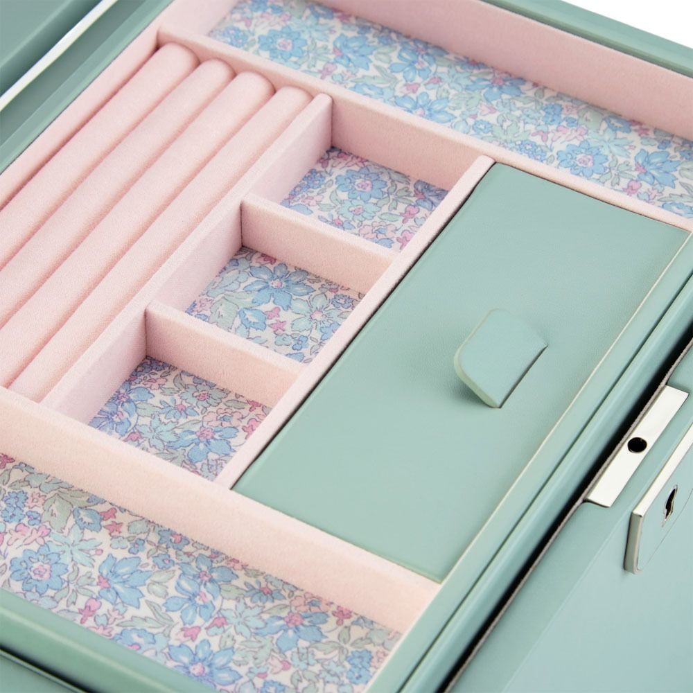 Wolf Liberty Large Jewellery Box Sage 381051
