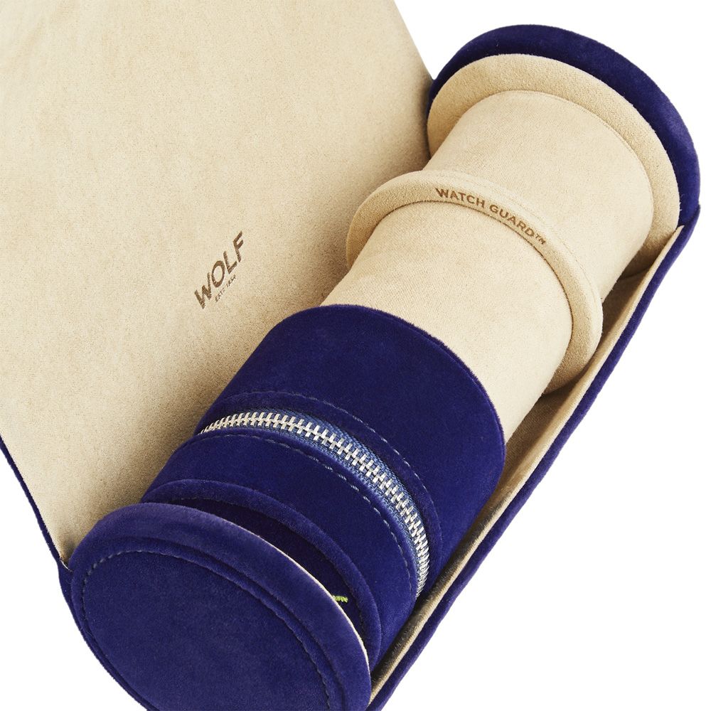 Wolf Royal Asscher Double Watch Roll with Jewelry-Storage 394004