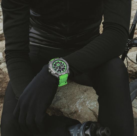 Festina Chrono Bike Green Rubber Strap Watch F20725/3