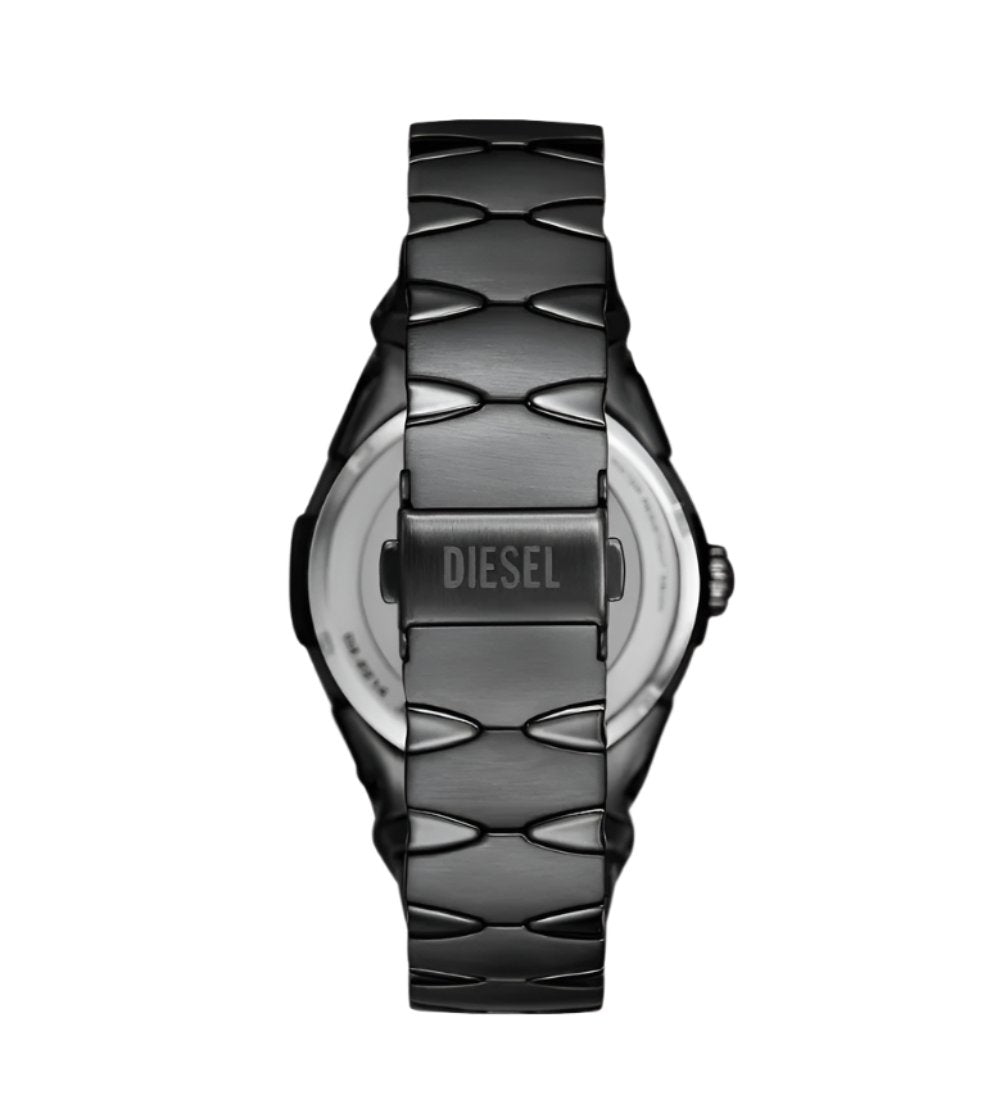 Diesel D-Sruptor Black Stainless Steel Silver Dial Watch DZ2213