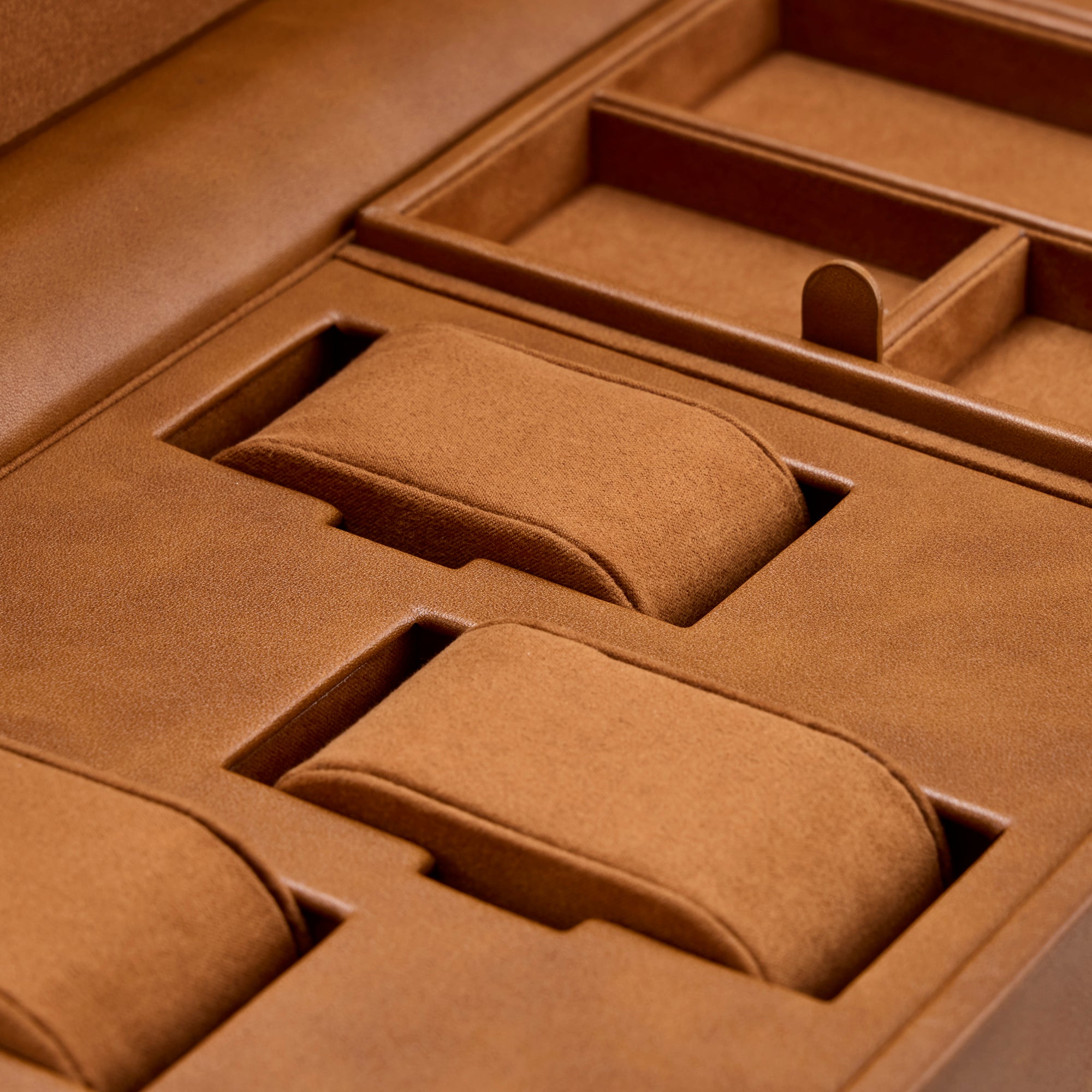 WOLF Brogue Triple Watch Winder With Storage