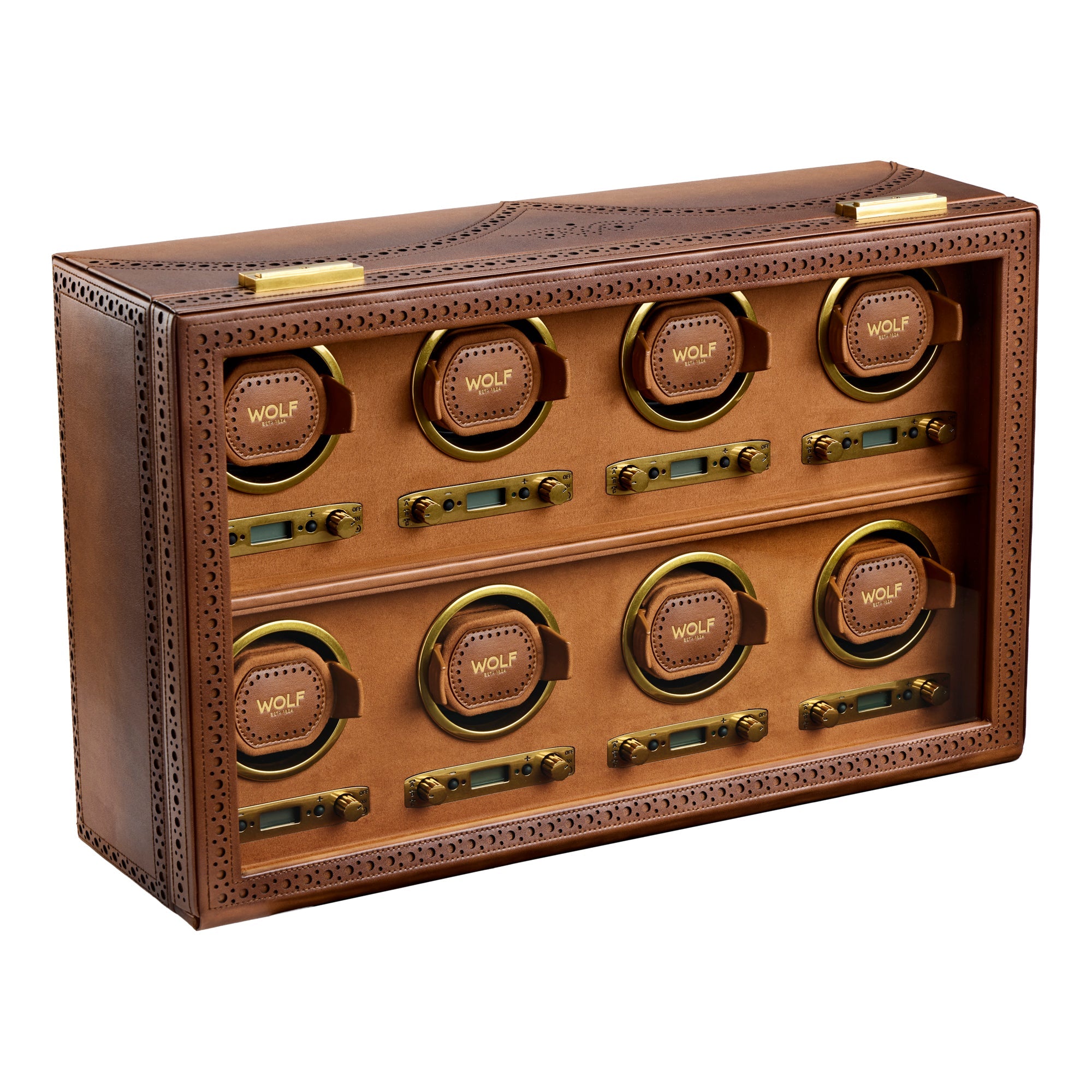 WOLF Brogue 8 Piece Watch Winder