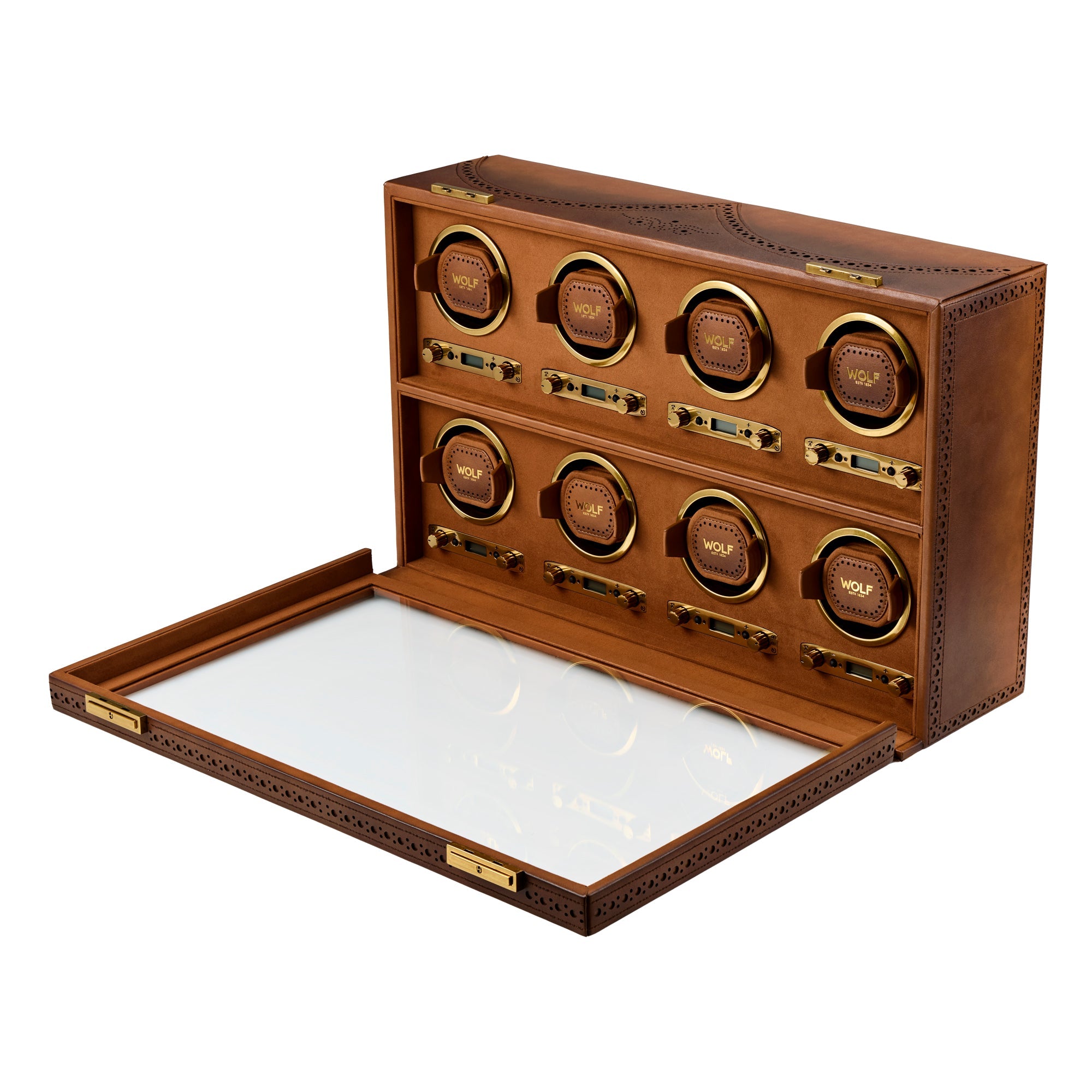 WOLF Brogue 8 Piece Watch Winder