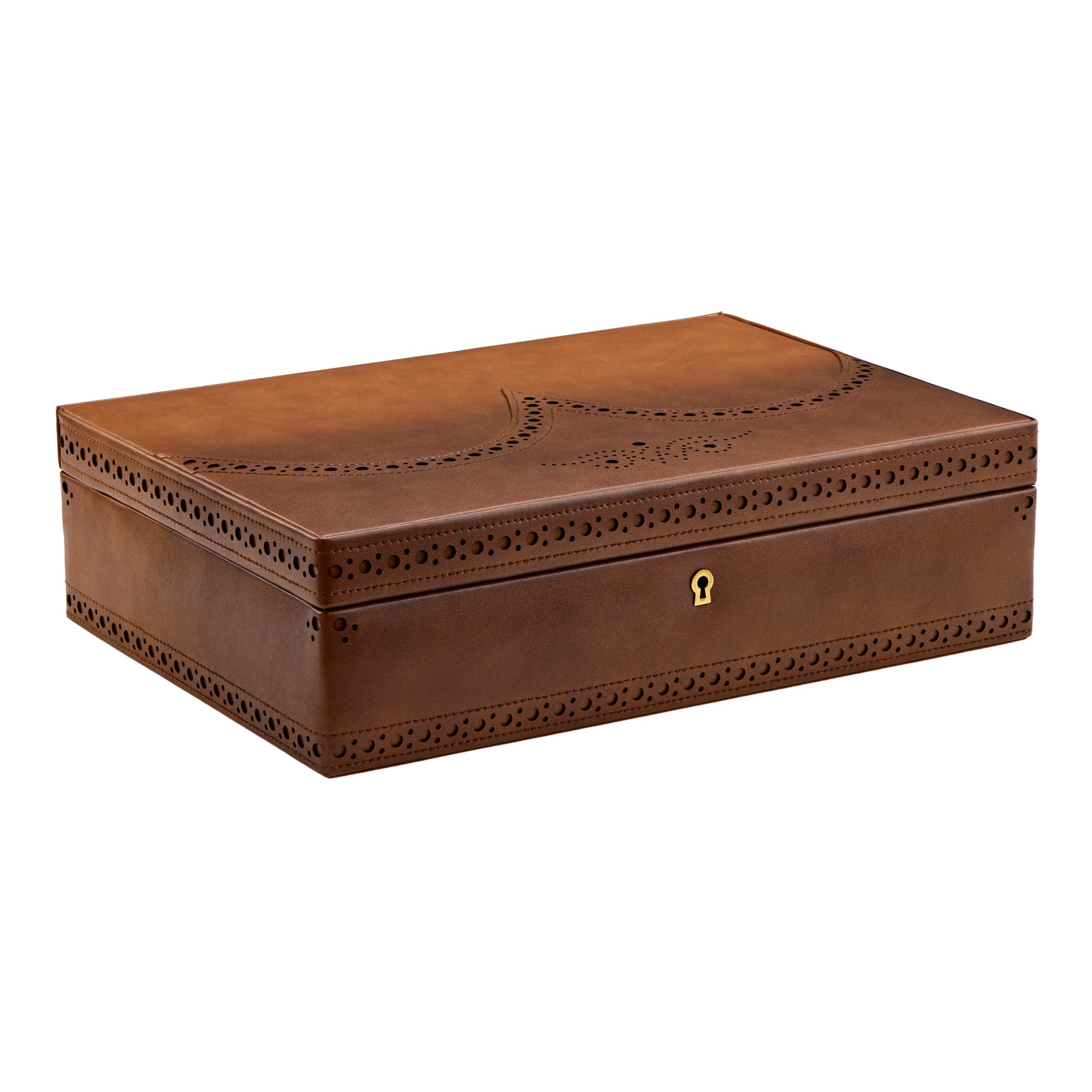 WOLF Brogue 10 Piece Watch Box