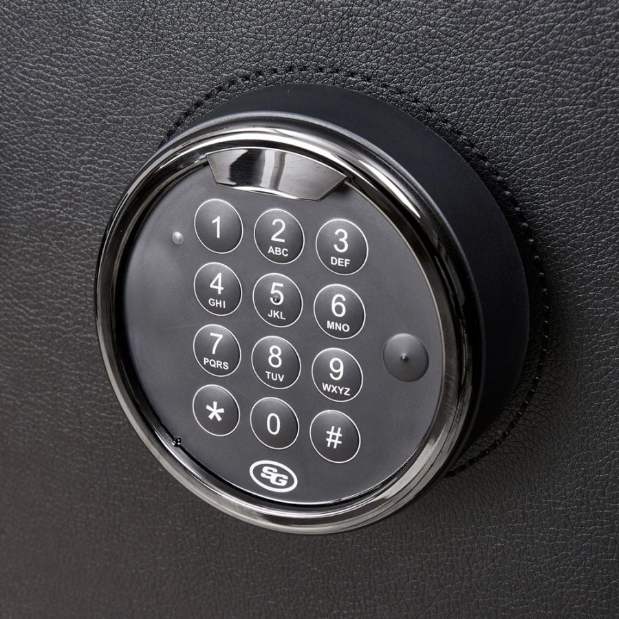 WOLF Athos 12 Piece Watch Winder and Jewellery Safe Black