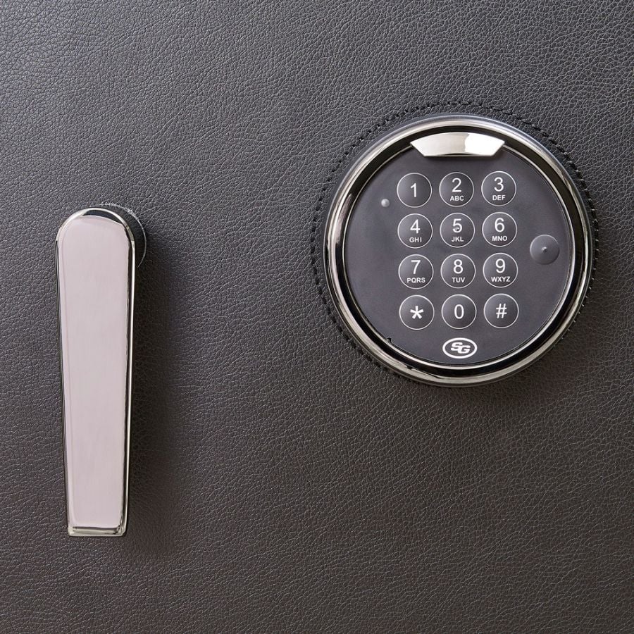 WOLF Athos 20 Piece Watch Winder and Jewellery Safe Black