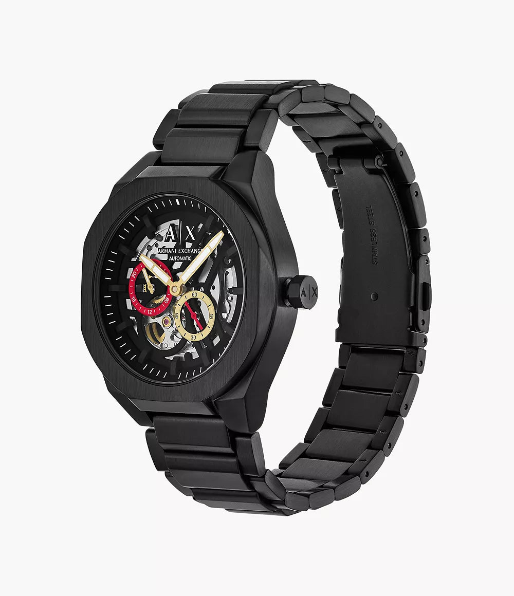 Armani Exchange Sync Automatic Gunmetal Stainless Steel Watch AX4195