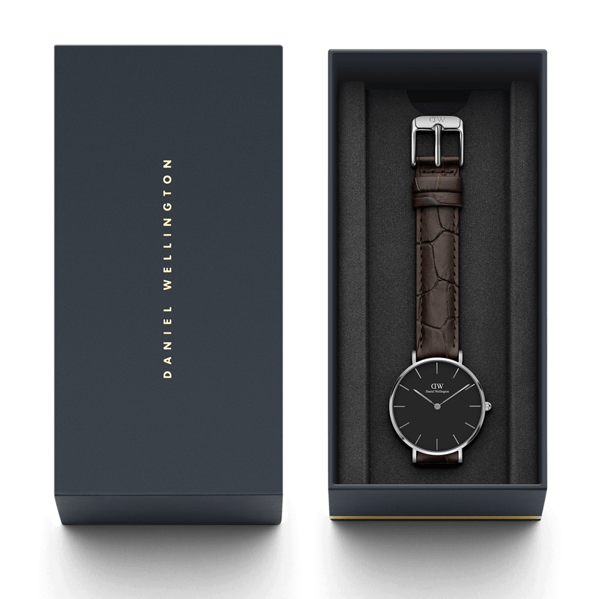 Daniel Wellington Petite 28mm York Black Dial Watch DW00100238