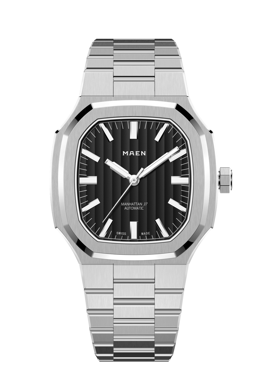 MAEN Manhattan 37 Black Dial No Date Display Automatic Watch M2.1.8