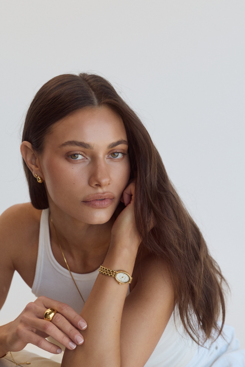 Cendré Phoebe Gold Dial 18K Gold Women's Watch — view 5