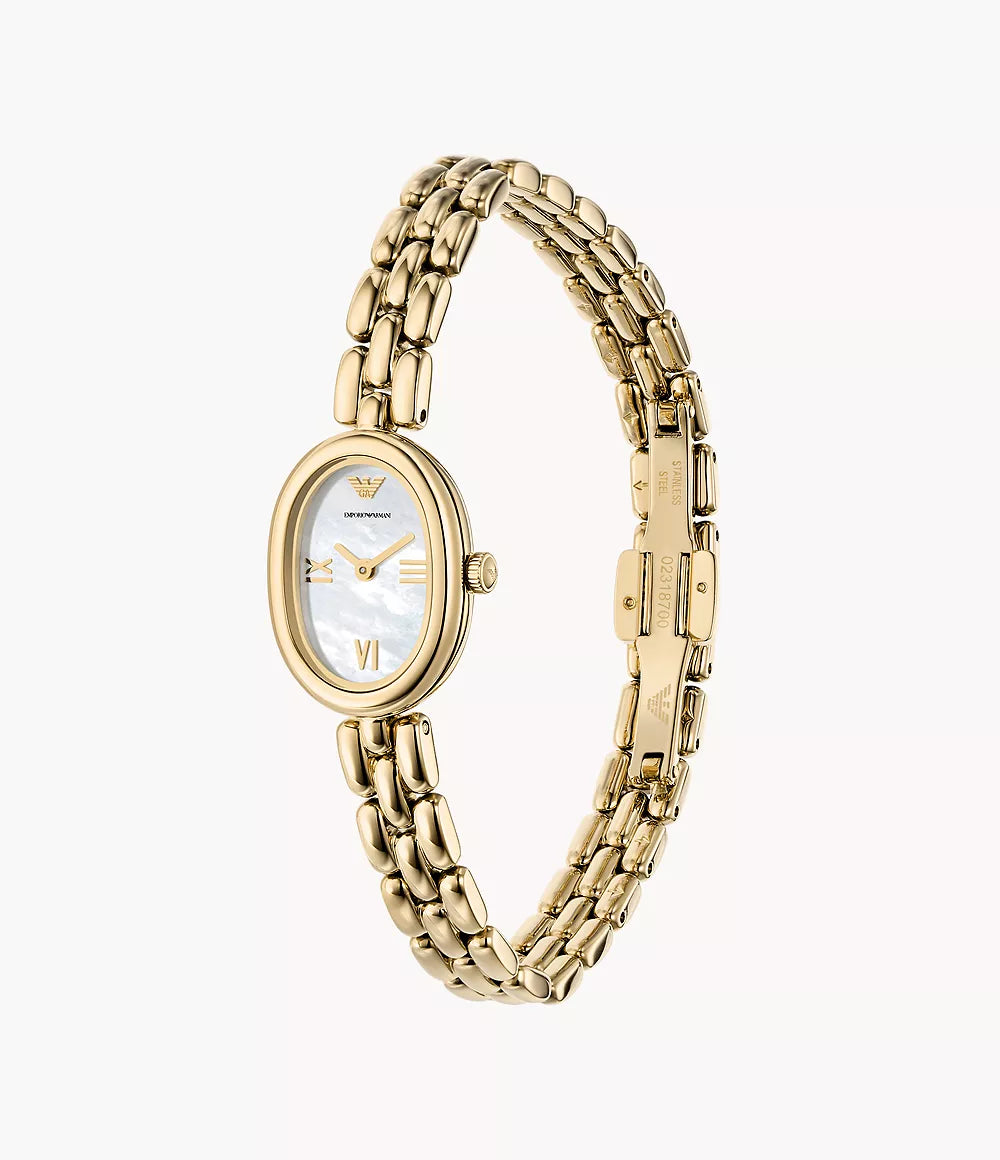 Emporio Armani Two Hand Gold Stainless Steel Watch AR11721