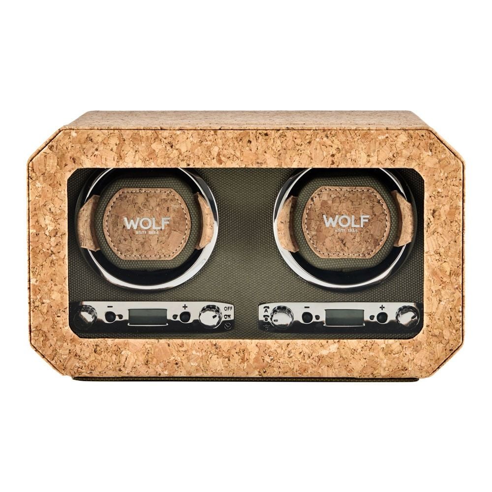 Wolf Cortica Double Watch Winder Khaki 668461