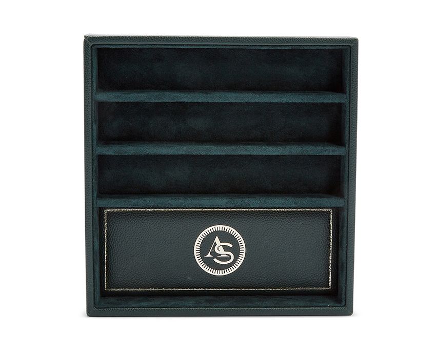 Wolf Analog Shift Watch Strap Valet Tray