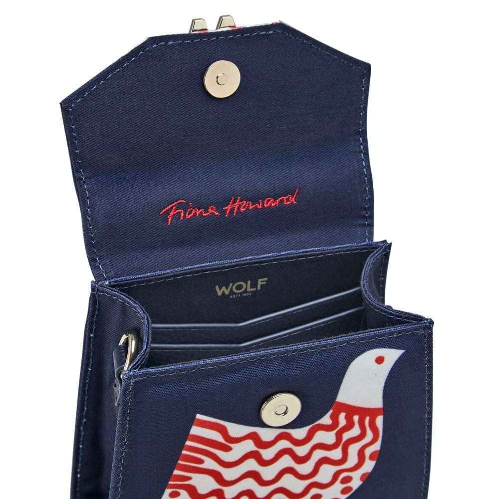 Wolf Evie Small Bag Navy Bird