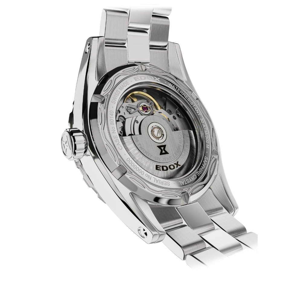 Edox Grand Ocean Automatic Blue Dial 40mm Watch 801403MBUIN